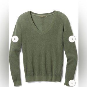 EUC Prana Milani Women’s VNeck Waffle Sweater